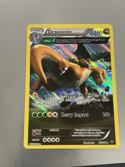 2015 Dragonite 52/108 Holo Rare XY Roaring Skies Set Pokemon Card - Image 1