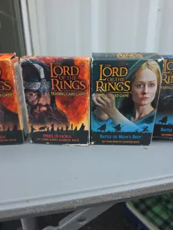 LOTR TCG Mines of Moria, Helma Deep, Rotk 63 Card Starter Deck Lord of the Ring - Image 3