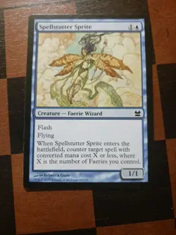 Mtg x3 Spellstutter Sprite X3 MP/LP Lorwyn Magic Cards Faeries Pauper - Image 3