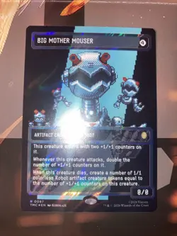 magic the gathering tmnt Big Mother Mouser Borderless Surge Foil X2 - Image 4