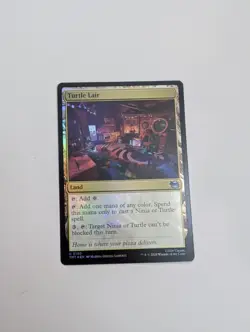 MTG - Turtle Lair (Foil) - Teenage Mutant Ninja Turtles NM/M Condition - Image 1