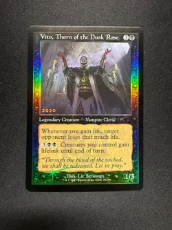 Vito, Thorn of the Dusk Rose - Foil - NM - 30th Anniversary Play Promo - Image 1