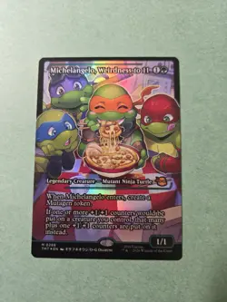 Michelangelo, Weirdness to 11 Showcase Foil - TMT - NM - MTG - Image 1