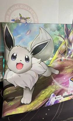 Pokemon TCG Play Mats-Eevee Pokemon Go and Terapagos UPC (both included) NEW - Image 1