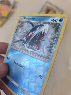 Sharpedo 28/145 Reverse Holo Guardians Rising Rare Pokemon Tcg Crimp Error - Image 1