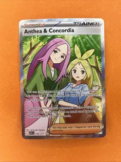 Anthea and Concordia 254/217 Ascended Heroes Pokemon TCG Full Art Trainer Nm - Image 1