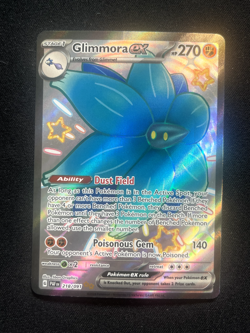 2024 Pokemon Glimmora Ex 218/091 Full Art Shiny Ultra Rare - Paldean Fates - Image 1