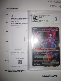 POKEMON CCC 9 (◕‿◕✿) POKEMON MEWTWO EX DE LA TEAM ROCKET ALTERNATIVE 231/182 FR - Image 2