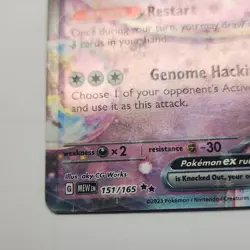 Pokemon Mew ex 151/165 Sv: Scarlet & Violet 151 Double Rare Holo Full Art 180 HP - Image 3