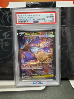 2025 Pokemon Mega Evolution Mega Latias EX Special Illustration Rare PSA 10 - Image 1