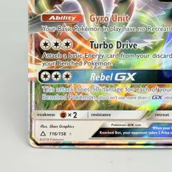 Pokemon TCG Silvally GX Sun & Moon: Ultra Prism 116/156 Holo Ultra Rare LP+ - Image 5