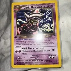 Pokemon TCG Dark Slowking Neo Destiny First Edition 20/105 - Image 1