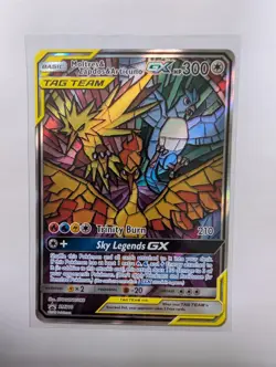 Pokemon TCG Moltres Zapdos Articuno GX SM210 Hidden Fate Promo - Image 1