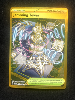 2025 Pokemon Scarlet & Violet Destined Rivals Jamming Tower Gold #243/182 - Image 1