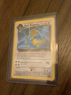 Dark Dragonite 22/82 - Team Rocket - NON-holo Rare Pokemon - LP - Image 1