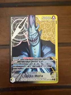 Gecko Moria (Leader Alt Art) OP14-080 The Azure Sea’s Seven - Image 3