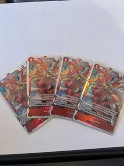 One Piece TCG OP11 A Fist Of Divine Speed OP11-004 Kujyaku SR x 4 Playset - Image 1