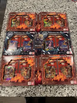 One Piece Illustration Box Vol 5 + Vol 6 Lot Sealed PRB-02 OP-13 - Image 1