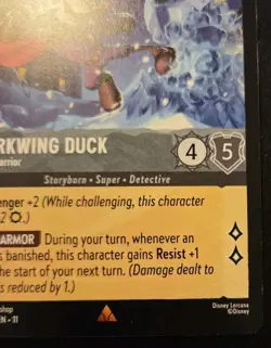 Darkwing Duck - Darkwarrior 188/204 Rare Winterspell Disney Lorcana TCG - Image 5