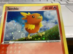 "SWIRL"U Pokemon #017 2004 Torchic Promo Rare Holo Card - Image 3