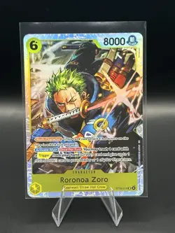 One Piece Roronoa Zoro ST29-014 SR Card Egghead Starter Deck English - Image 1