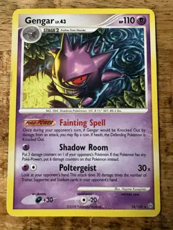 2008 Pokemon TCG Diamonds & Pearl Stormfront Gengar Rare Non Holo Card 18/100 🔥 - Image 1