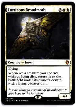 Luminous Broodmoth NM BLC Commander: Bloomburrow MTG - Image 1