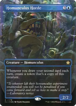 Homunculus Horde - Mana Foil Extended Art FDN NM MTG - Image 1