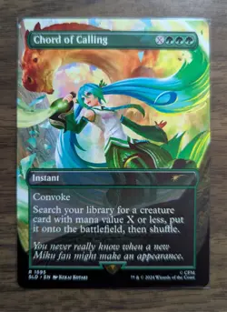 MTG Chord of Calling (1595) Non-Foil Hatsune Miku Secret Lair Drop NM - Image 1