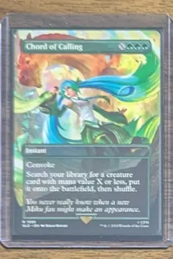 MTG Chord of Calling (1595) Non-Foil Hatsune Miku Secret Lair Drop NM - Image 2