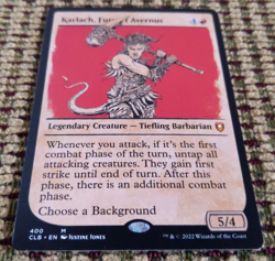 Karlach, Fury of Avernus NM – MTG CLB #400 Showcase – Mythic Legendary Creature - Image 2