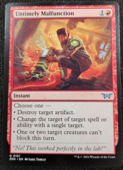 Untimely Malfunction #161 | Near Mint | DSK Duskmourn Magic MTG - Image 1
