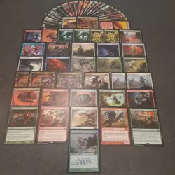 MTG Magic FIVE COLOR SLIVER DECK Bonescythe Winged Manaweft Megantic Tempered NM - Image 1