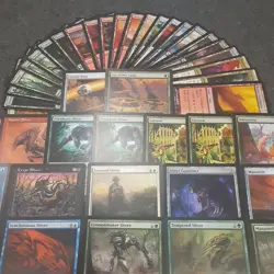 MTG Magic FIVE COLOR SLIVER DECK Bonescythe Winged Manaweft Megantic Tempered NM - Image 2