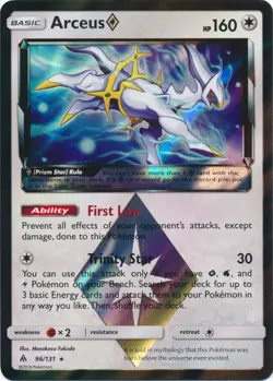 Lightly Played Arceus Prism Star - 96/131 - Holo Rare Pokemon Forbidden Light - Image 1