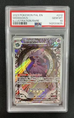 2023 Pokemon Paldea Evolved Mismagius 212/193 Illustration Rare PSA 10 GEM MINT - Image 1