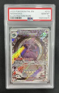 2023 Pokemon Paldea Evolved Mismagius 212/193 Illustration Rare PSA 10 GEM MINT - Image 4