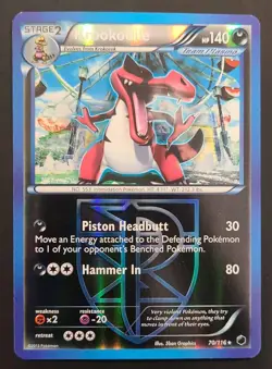 Pokemon KROOKODILE (Team Plasma) 70/116 Reverse Holo Rare Plasma Freeze 🍒 - Image 4