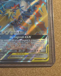 Moltres & Zapdos & Articuno GX 66/68 SM Hidden Fates Full Art Pokemon - NM - Image 2