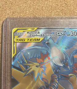 Moltres & Zapdos & Articuno GX 66/68 SM Hidden Fates Full Art Pokemon - NM - Image 4