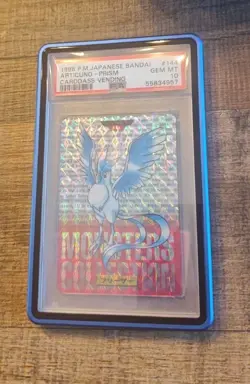 ❄ PSA 10 - 1996 - Articuno Prism Pokemon carddass RED Vending Bandai #144 ❄ - Image 1