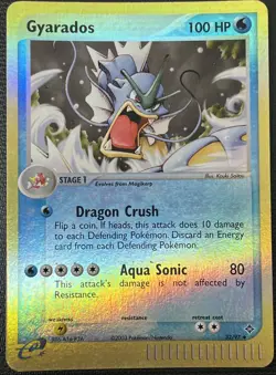 Gyarados 32/97 EX Dragon Reverse Holo E-Series Nintendo Pokemon Card LP - Image 1