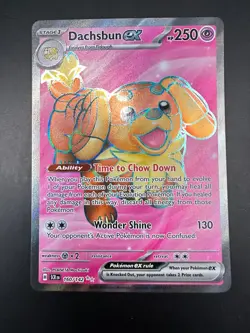 Dachsbun EX 160/142 SV07 Stellar Crown Holo Ultra Rare Pokemon TCG - Image 1