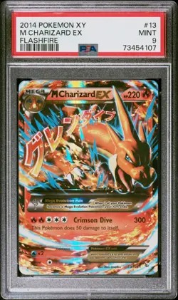 2014 Pokemon Xy Flashfire #13 M Charizard Ex Flashfire PSA 9 - Image 1