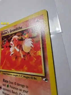 Pokemon TCG | Blaine's Growlithe - 62/132 | Gym Heroes 2000 | Vintage - Image 5