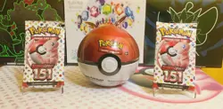 🔥Pokemon Poke Ball Tin “D21 Cosmic Eclipse” +2 Packs Of 151! New!🔥 - Image 1