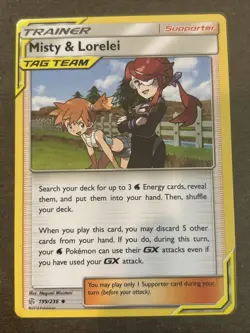 Misty & Lorelei 199/236 Sm-Cosmic Eclipse Regular Pokemon TCG NM - Image 1
