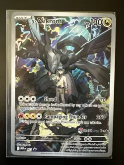 N's Zekrom #31 Black Star Promo Ascended Hero's ETB Pokemon Center Stamped - Image 1