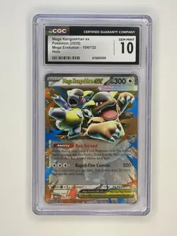 Mega Kangaskhan ex 104/132 Me01: Mega Evolution Holo Gem Mint CGC 10 Pokemon - Image 1