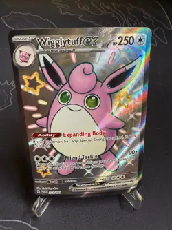 Wigglytuff EX 222/091 Shiny Ultra Rare Paldean Fates - Pokemon TCG - Image 1